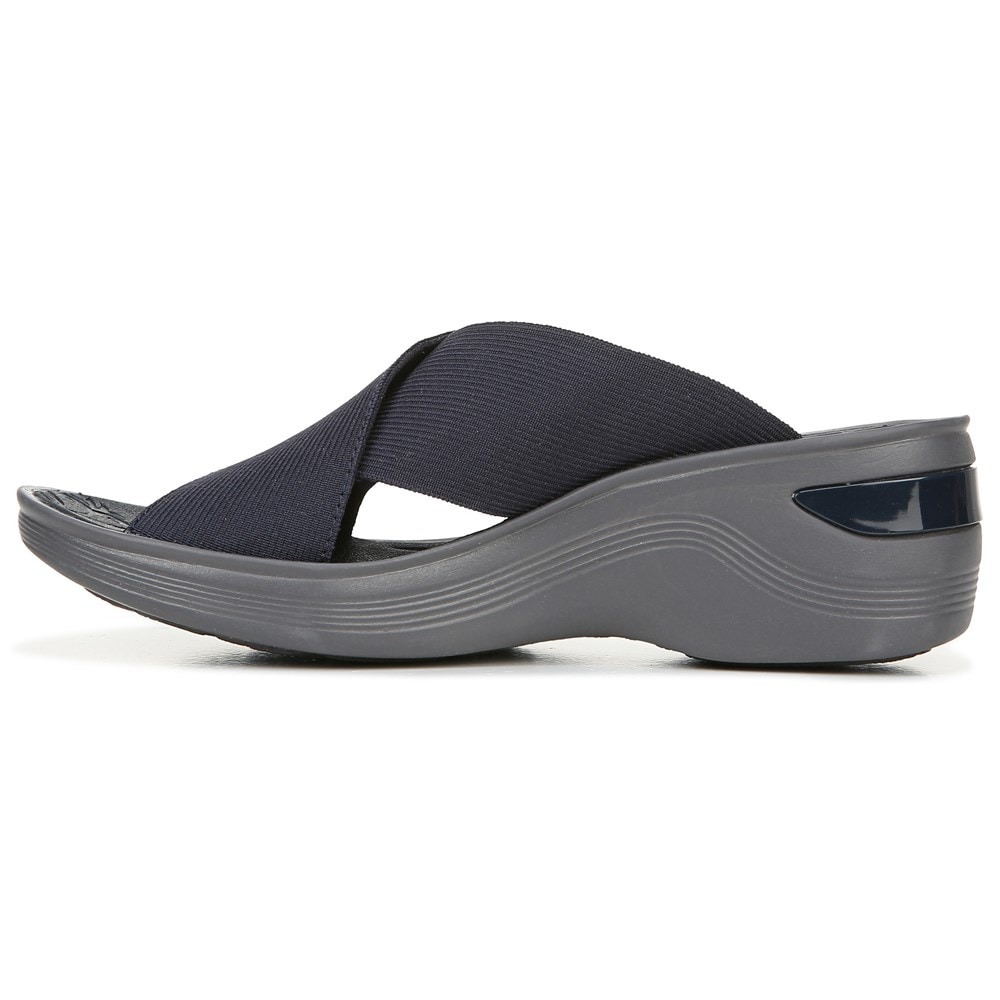 Bzees Desire Wedge Sandal - Navy Fabric