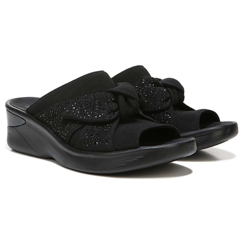 Bzees Smile Bright Slide Sandal - Black