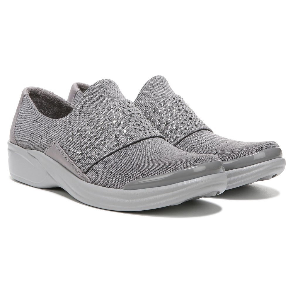 Bzees Pizazz Slip On - Evening Sky Grey Sparkle Knit  Bzees Pizazz Slip On - Evening Sky Grey Sparkle Knit