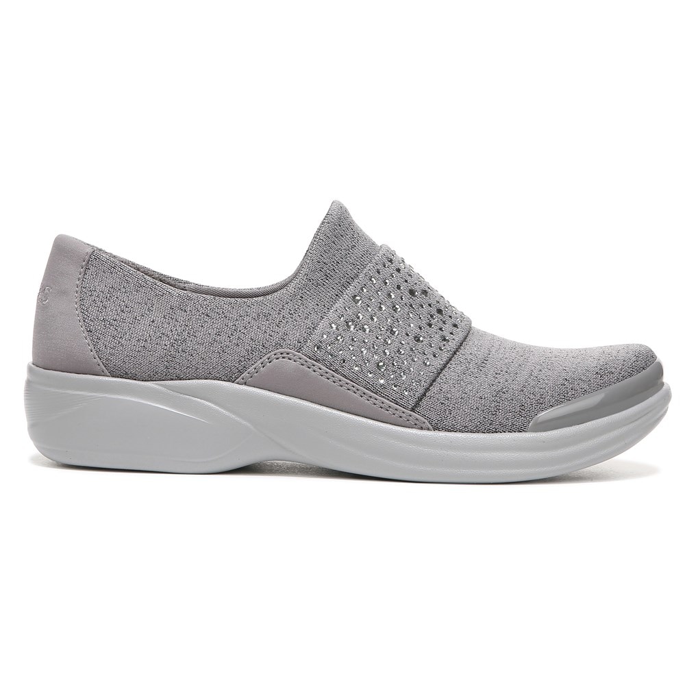 Bzees Pizazz Slip On - Evening Sky Grey Sparkle Knit  Bzees Pizazz Slip On - Evening Sky Grey Sparkle Knit