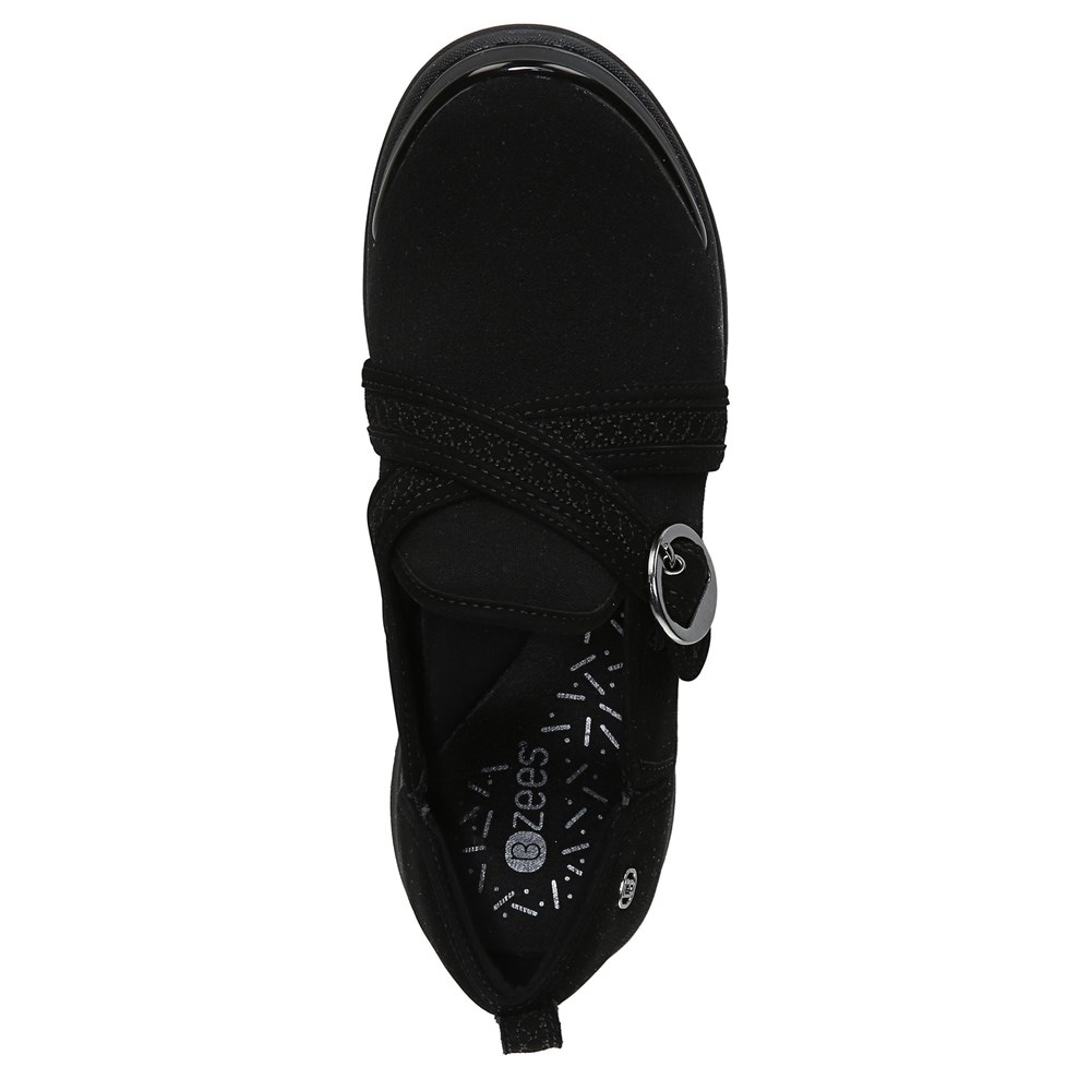 Bzees Indigo Slip On - Black Fabric