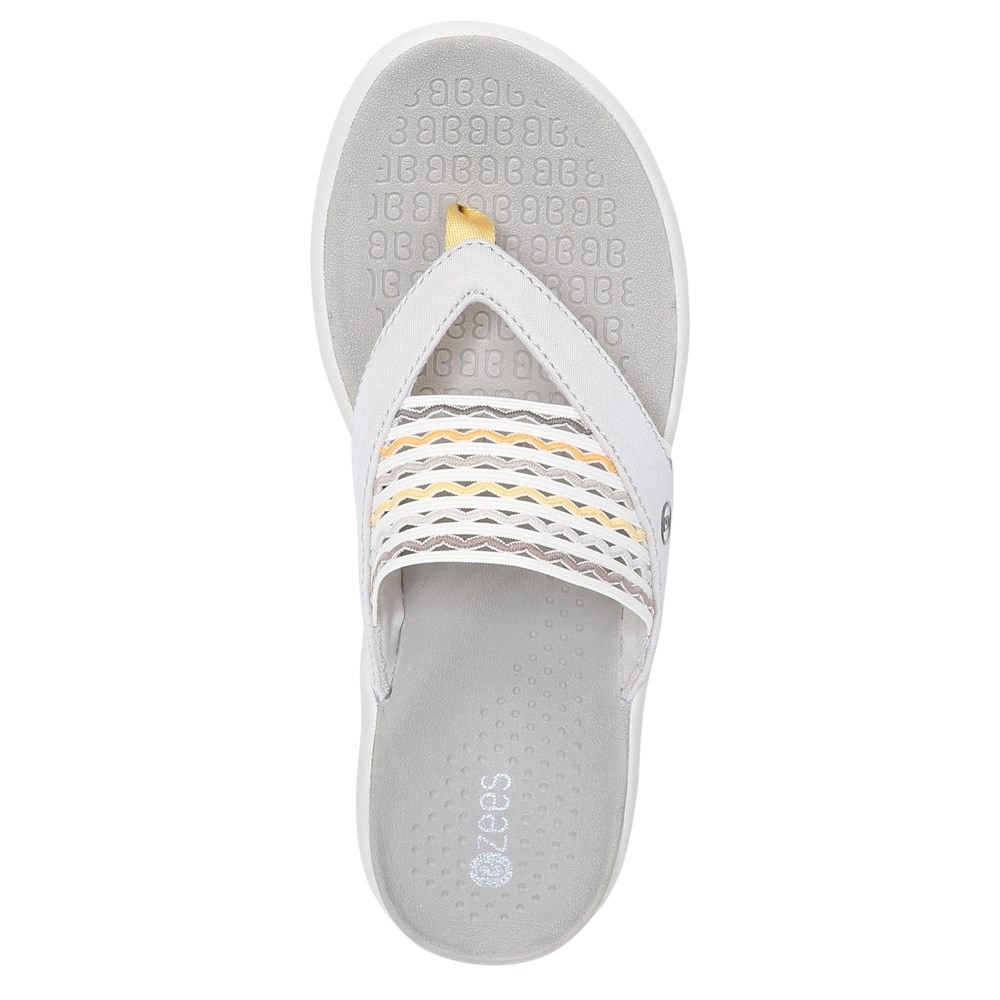 Bzees Cabana Flip Flop Sandal - Taupe Ripple Gore  Bzees Cabana Flip Flop Sandal - Taupe Ripple Gore