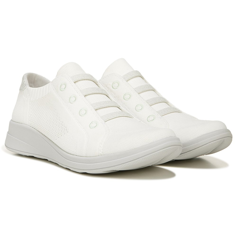 Bzees Golden Knit Slip On Sneaker - Brilliant White  Bzees Golden Knit Slip On Sneaker - Brilliant White