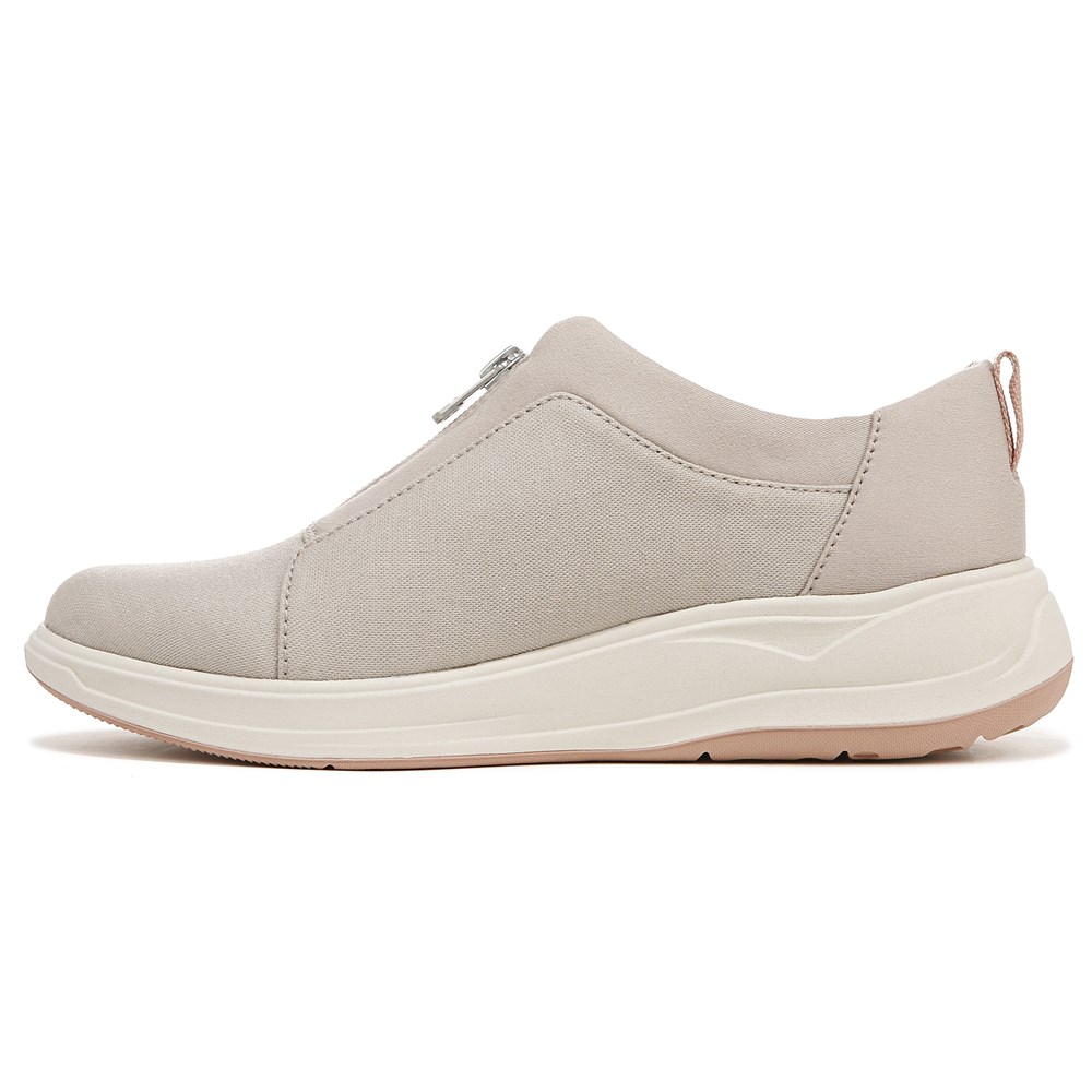 Bzees Take It Easy Sneaker - Taupe Shimmer Fabric  Bzees Take It Easy Sneaker - Taupe Shimmer Fabric