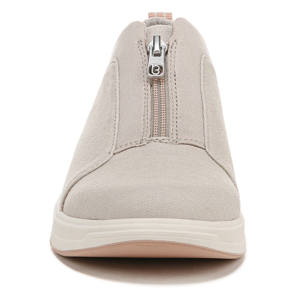 Bzees Take It Easy Sneaker - Taupe Shimmer Fabric  Bzees Take It Easy Sneaker - Taupe Shimmer Fabric