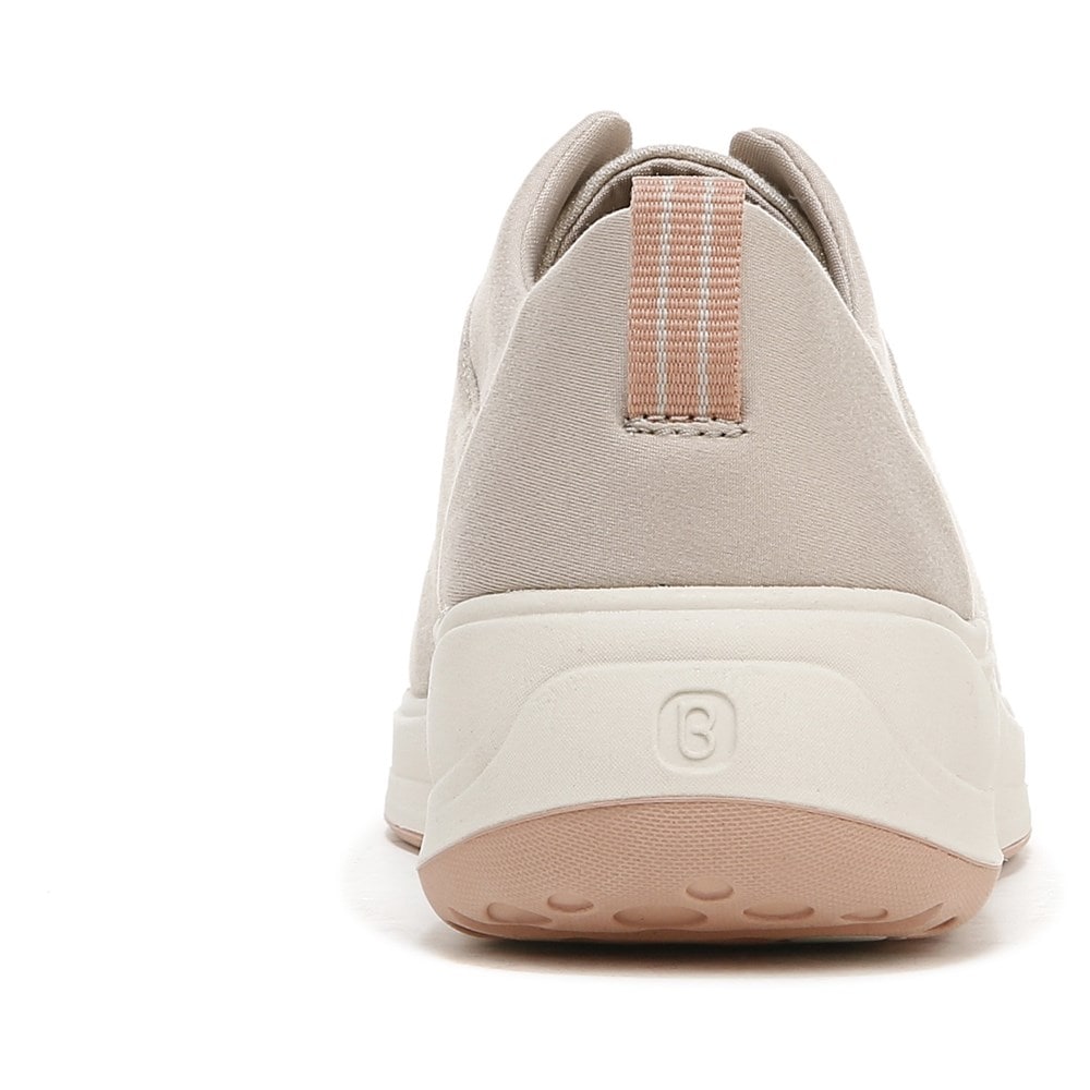 Bzees Take It Easy Sneaker - Taupe Shimmer Fabric  Bzees Take It Easy Sneaker - Taupe Shimmer Fabric