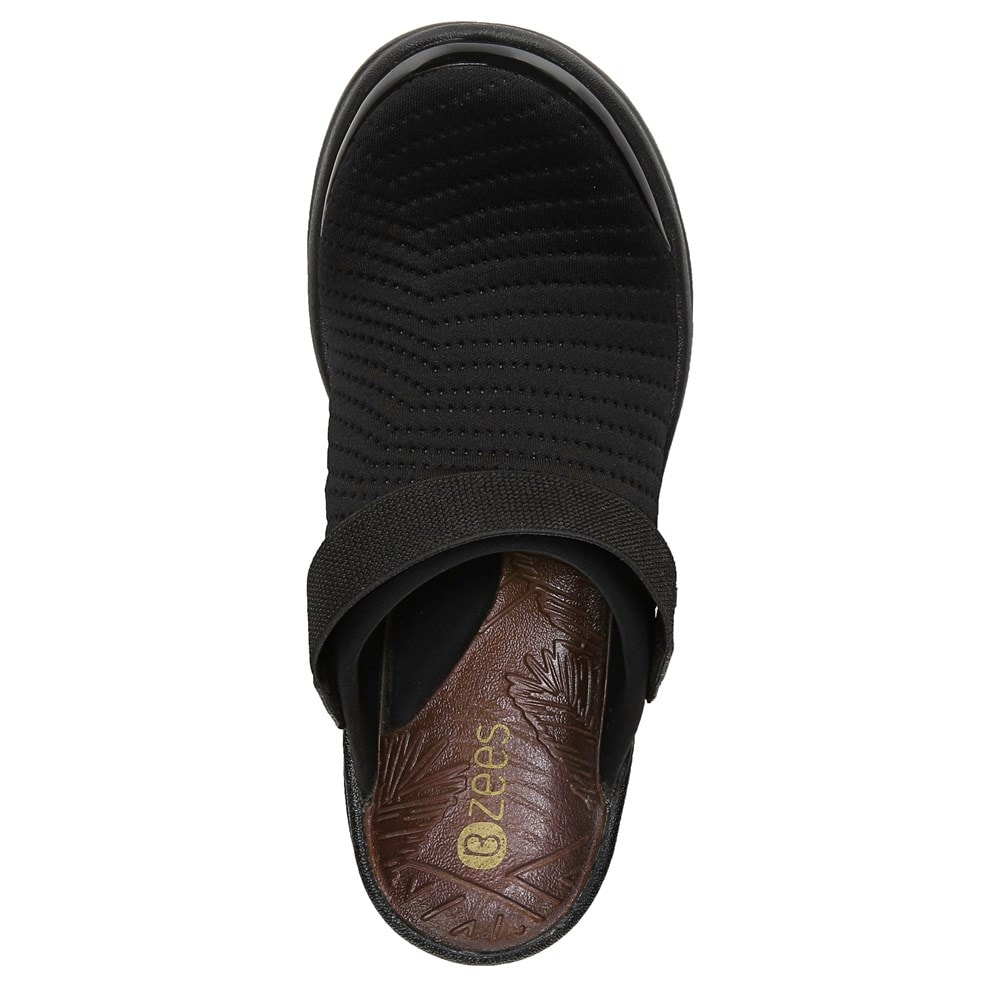 Bzees Kitty Clog - Black Oversized Geo