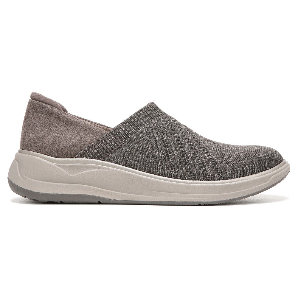 Bzees Triumph Slip On - Morel Brown Knit Fabric