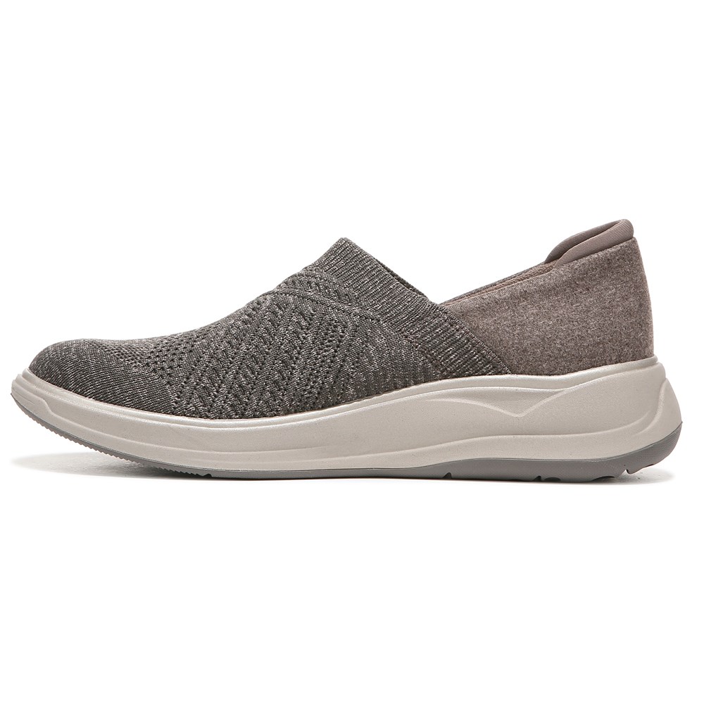 Bzees Triumph Slip On - Morel Brown Knit Fabric