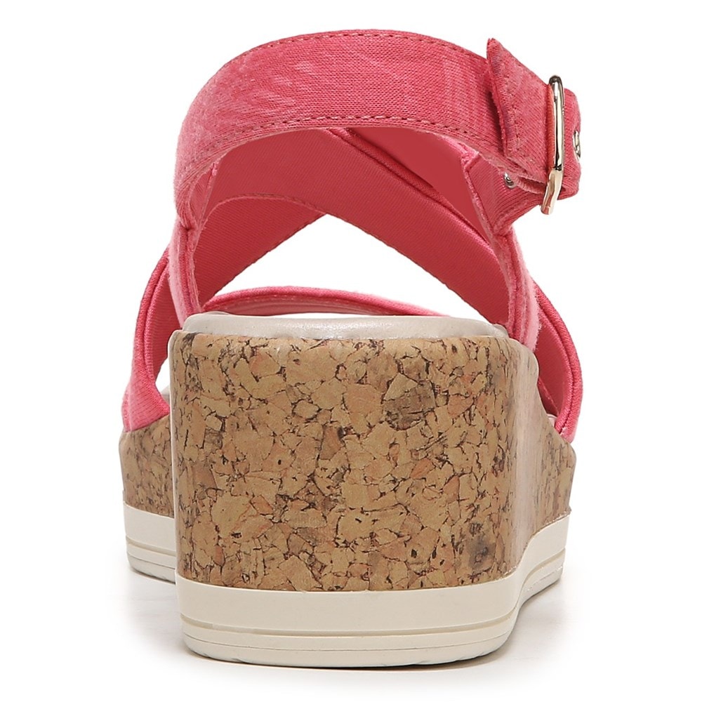 Bzees Radiant Wedge Sandal - Coral Palm Fabric