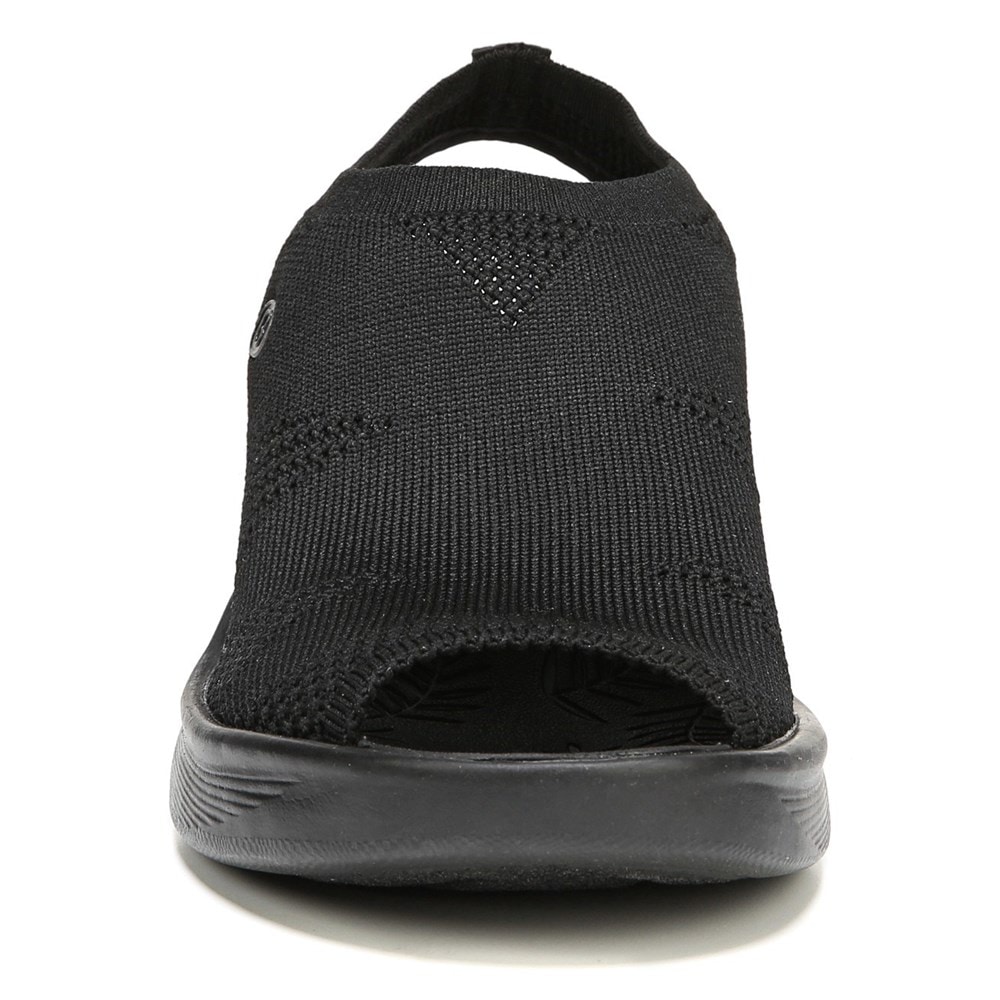 Bzees Secret Wedge Sandal - Black Knit