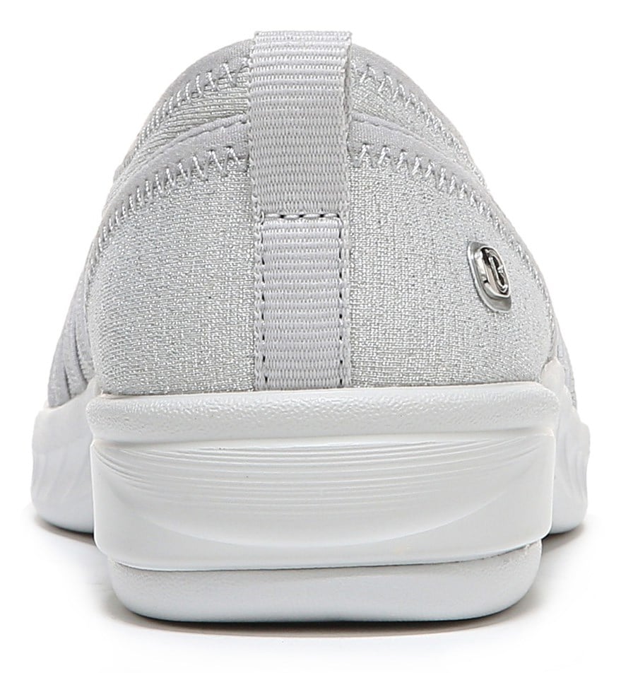 Bzees Niche Slip On - Silver Shimmer Fabric Bzees Niche Slip On - Silver Shimmer Fabric