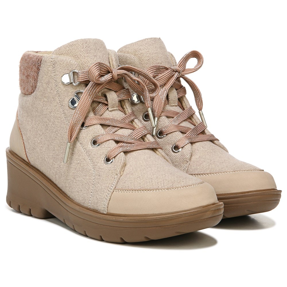 Bzees Brooklyn Bootie - Beige Fabric