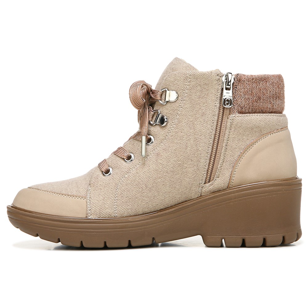 Bzees Brooklyn Bootie - Beige Fabric Bzees Brooklyn Bootie - Beige Fabric