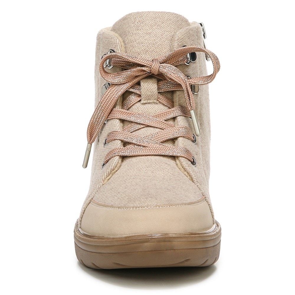 Bzees Brooklyn Bootie - Beige Fabric Bzees Brooklyn Bootie - Beige Fabric