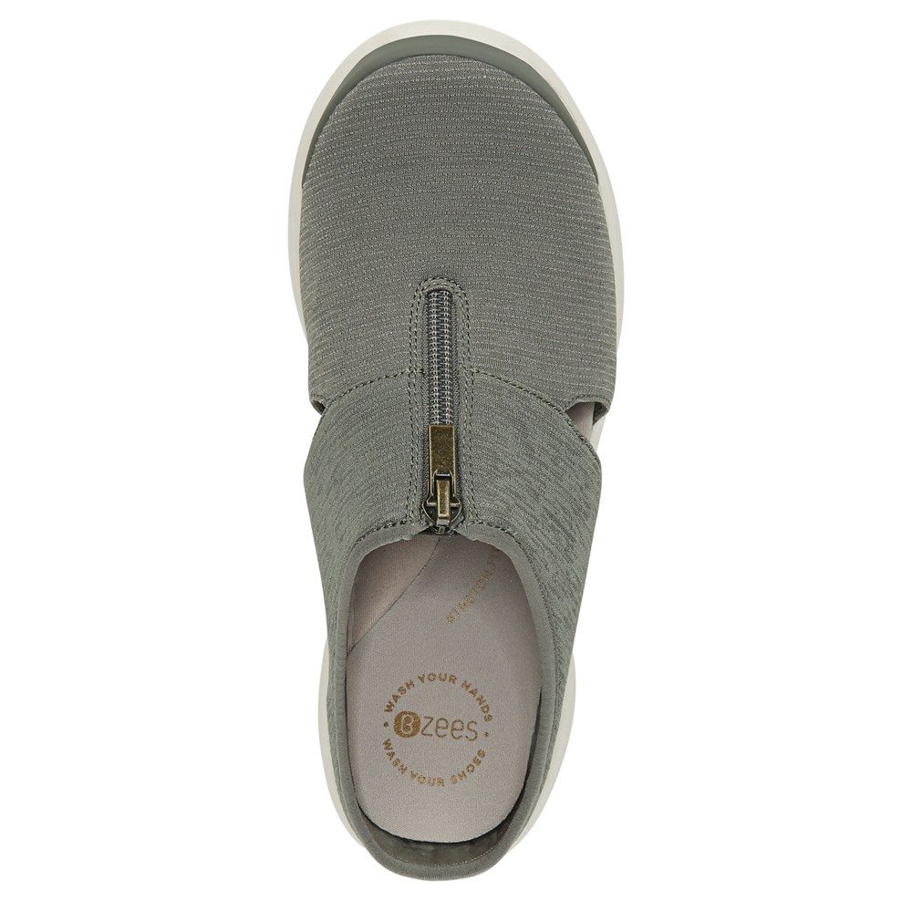 Bzees Gabby Wedge Slip On - Olive Fabric