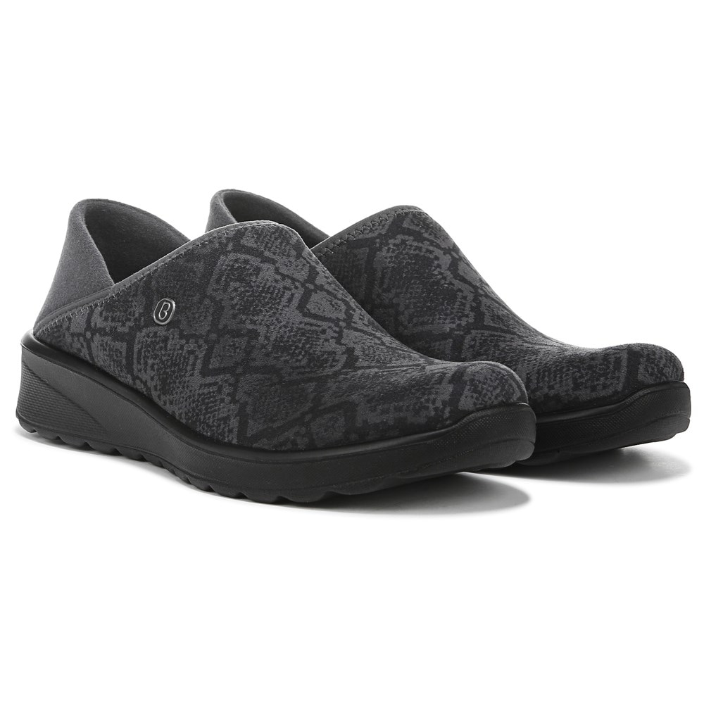 Bzees Getaway Mule Sneaker - Grey Snake Fabric  Bzees Getaway Mule Sneaker - Grey Snake Fabric