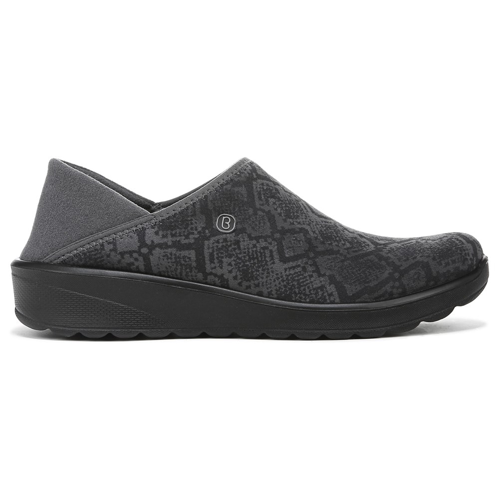 Bzees Getaway Mule Sneaker - Grey Snake Fabric  Bzees Getaway Mule Sneaker - Grey Snake Fabric
