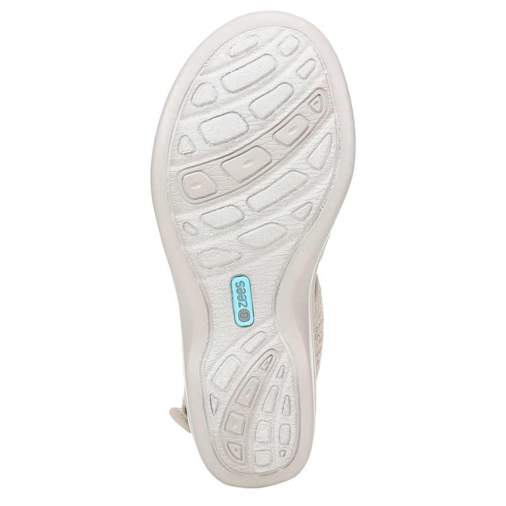 Bzees Dream Wedge Sandal - Beige Sheer Fishnet Bzees Dream Wedge Sandal - Beige Sheer Fishnet