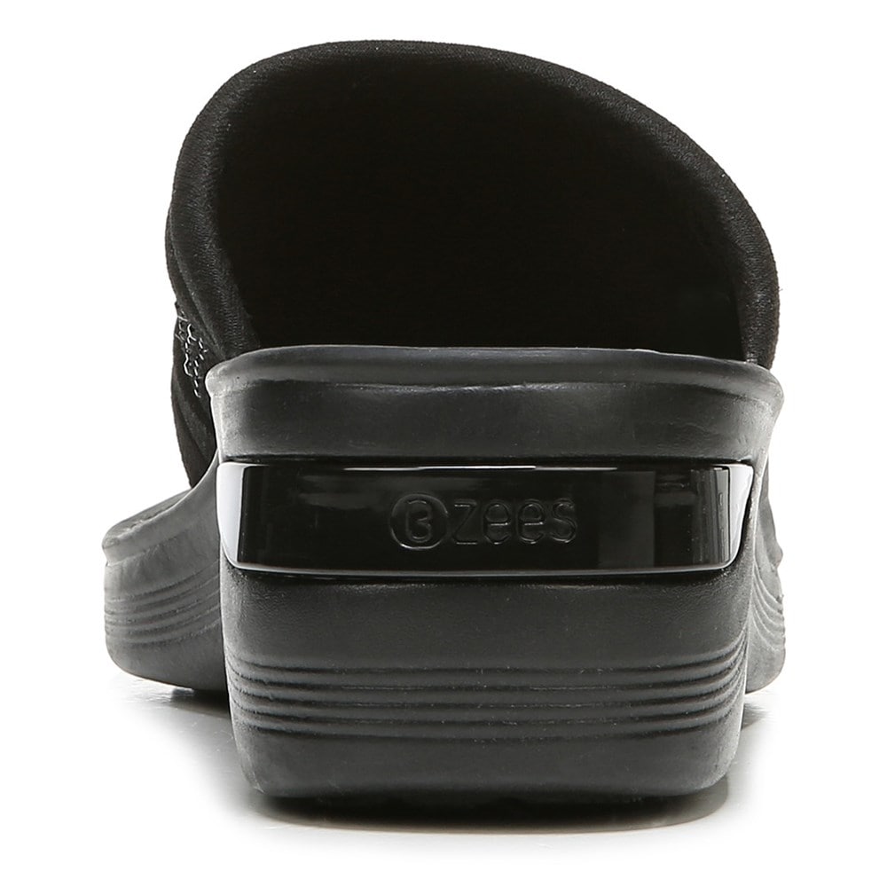 Bzees Dazzle Me Flip Flop Wedge Sandal - Black