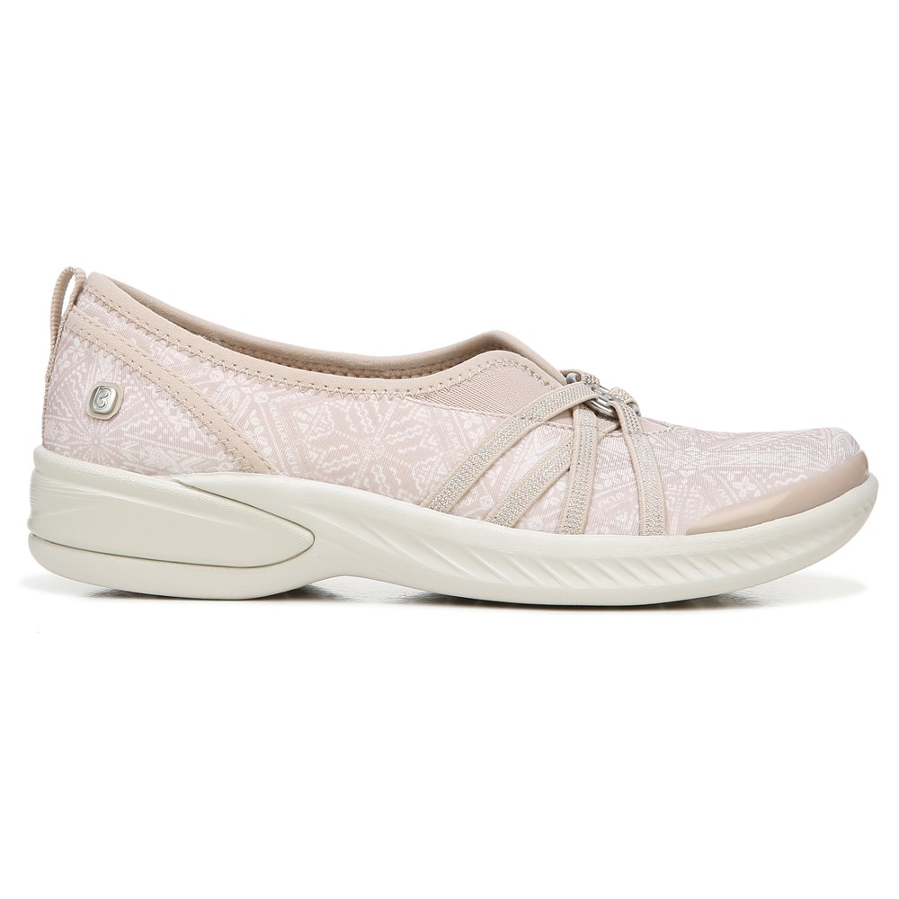 Bzees Niche Slip On - Beige Batik Fabric  Bzees Niche Slip On - Beige Batik Fabric