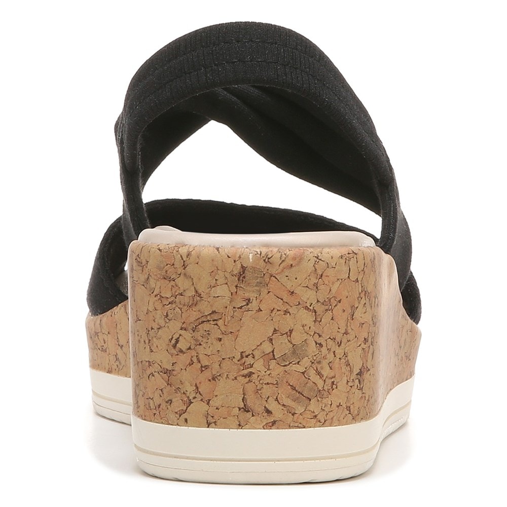 Bzees Remix It Slingback Wedge Sandal - Black Fabric  Bzees Remix It Slingback Wedge Sandal - Black Fabric