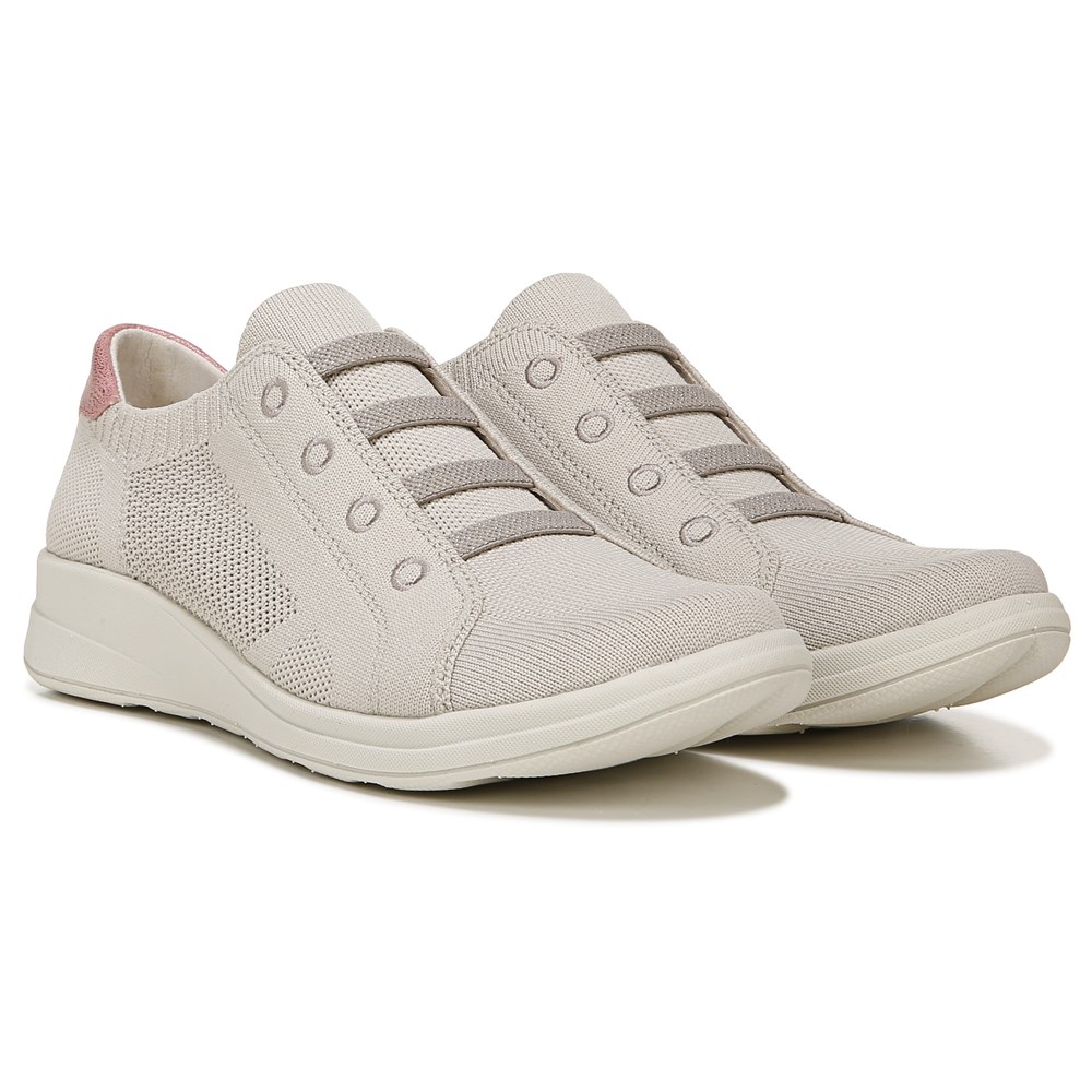 Bzees Golden Knit Slip On Sneaker - Taupe