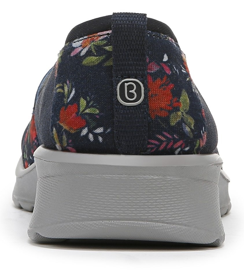 Bzees Gracie Slip On Loafer - Navy Floral Fabric