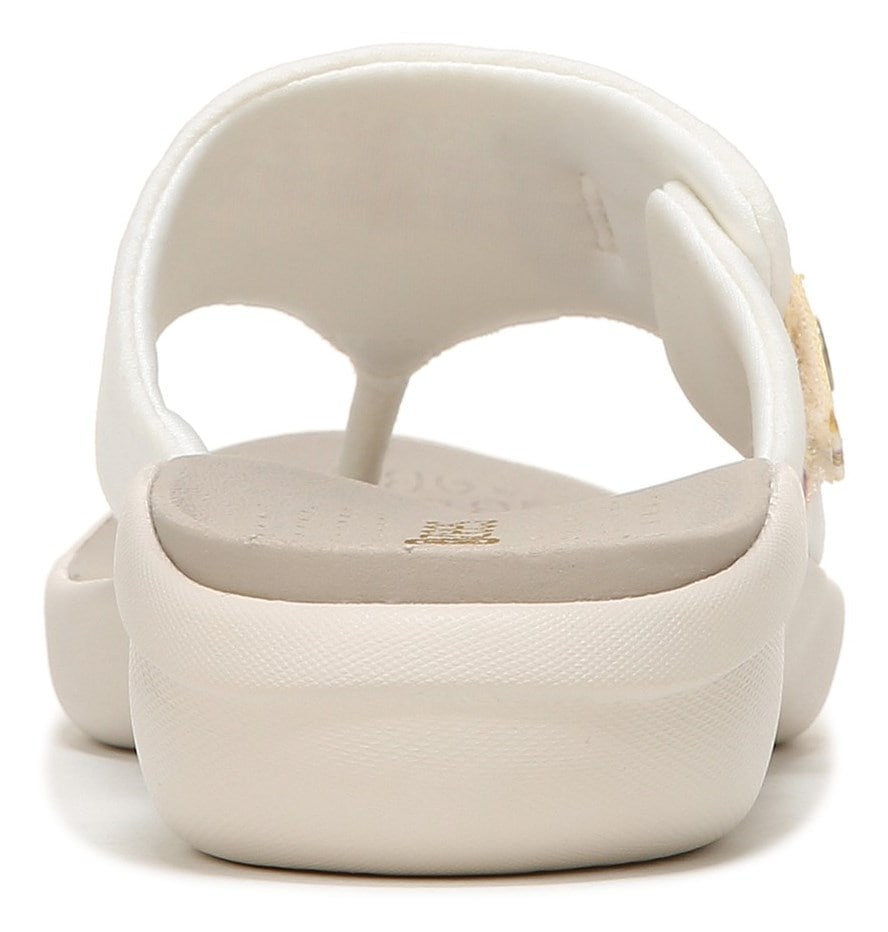 Bzees Camp Out Wedge Sandal - White Fabric