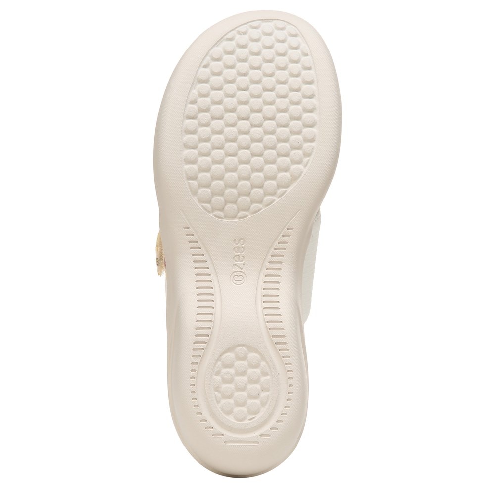 Bzees Camp Out Wedge Sandal - White Fabric